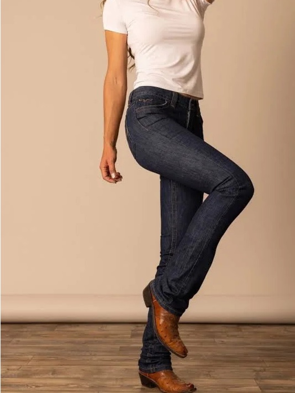 Kimes Ranch Betty Mid Rise Straight Leg Western Ranch Jeans - Picture 8 of 10